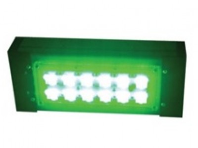 Цветной прожекторный светильник "ШЕВРОН" - SVT-Str P-S-30-27-Green-12VDC